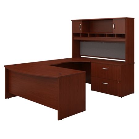 Bush Components 72 U Desk Set Mahogany Office Depot