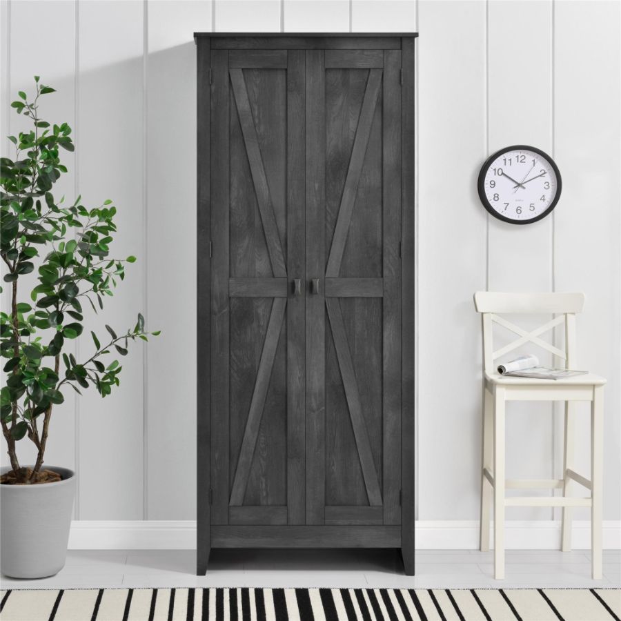 Ameriwood Home Farmington 31 1 2 Wide Storage Cabinet 4 Shelves