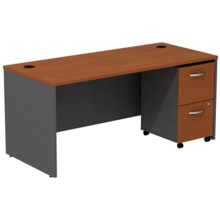Bush Business Furniture Components Desk Maple Office Depot