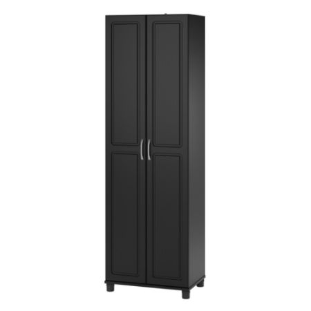Ameriwood Home Kendall 24 Utility Storage Cabinet 5 Shelves Black