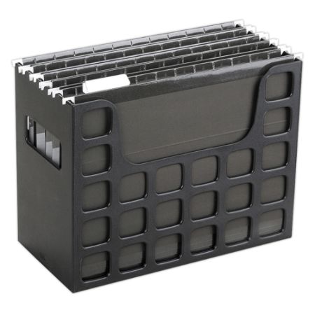 Oxford Decoflex File Holder 9 12 H X 12 316 W X 6 D Black Office