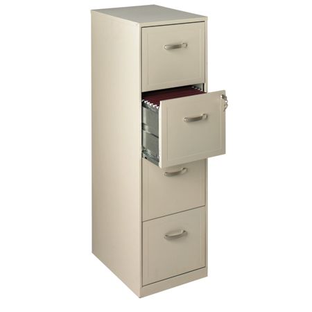 Realspace 18 D Vertical 4 Drawer File Cabinet Metal Stone Office