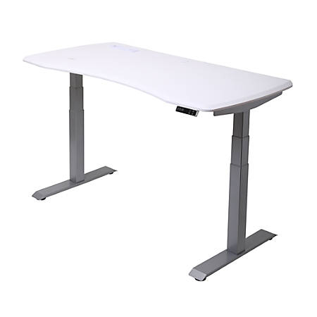 Workpro Electric Sit Stand Desk White Office Depot