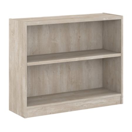 Bush Furniture 2 Shelf Bookcase Washed Gray Office Depot