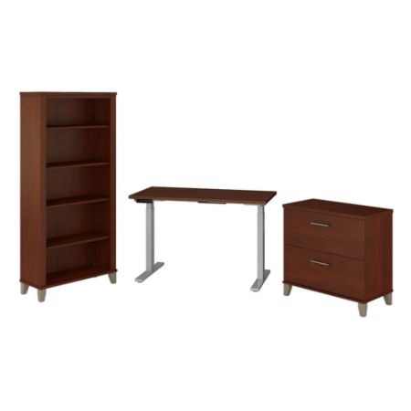 Bush Furniture Somerset Standing Desk Cherry Office Depot