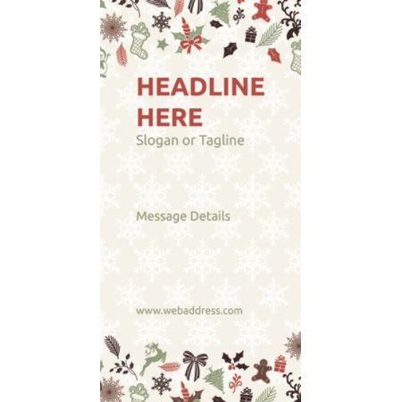 Custom Vertical Banner Christmas Elements Office Depot