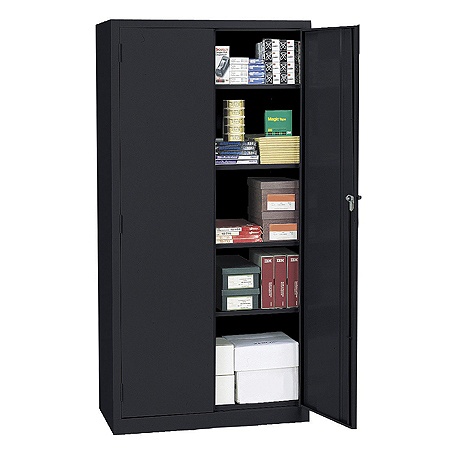 Realspace Steel Cabinet 5 Shelves Black Office Depot