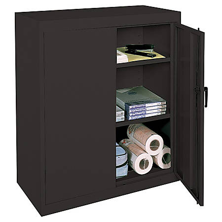 Realspace Steel Cabinet 3 Shelves Black Office Depot