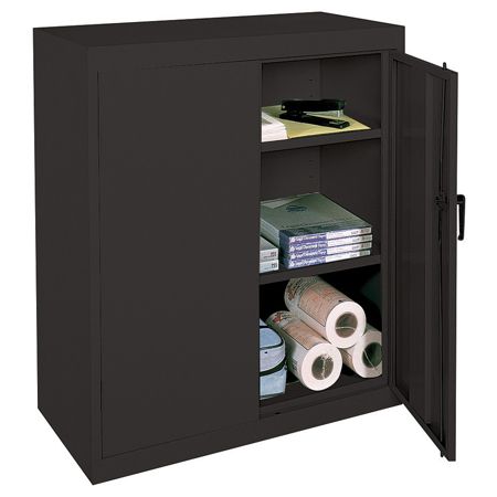 Realspace Steel Cabinet 3 Shelves Black Office Depot