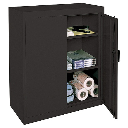 Realspace Steel Cabinet 3 Shelves Black Office Depot