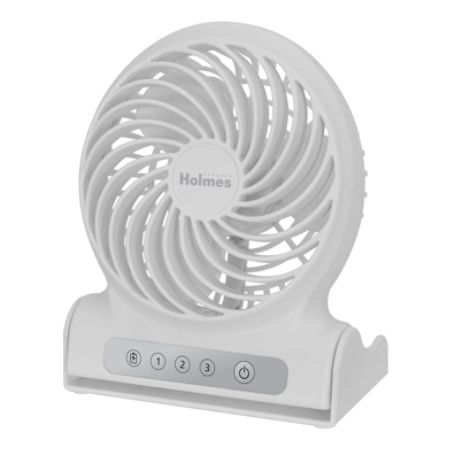 Holmes Personal Rechargeable Fan 6 12 White Office Depot