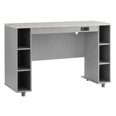 Ameriwood Home Latitude Rectangle Work Bench Gray Office Depot