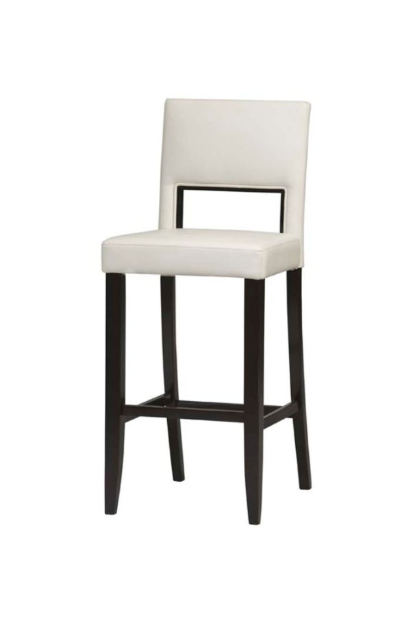 Linon Home Decor Vega Bar Stool White Espresso Zerbee