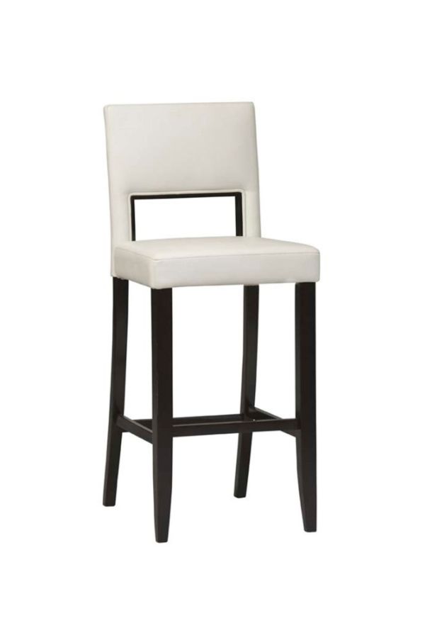 Linon Home Decor Vega Bar Stool White Espresso Zerbee