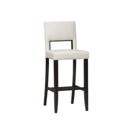 Linon Home Decor Products Vega Bar Stool WhiteEspresso - Office Depot