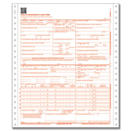 ComplyRight CMS 1500 Healthcare Billing Forms 3 Part 9 12 x 11 ...