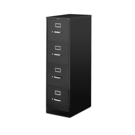 Hon 510 Series Vertical File 4 Drawers 25 D Black Office Depot