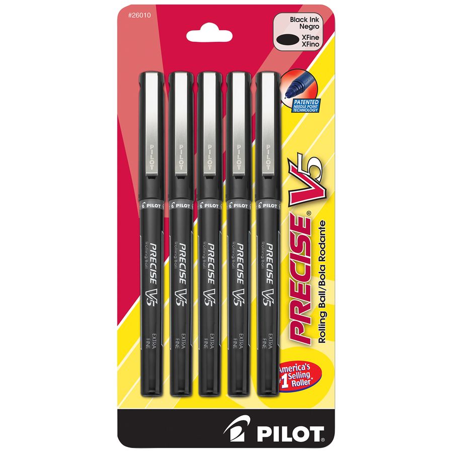 Pilot Precise V5 Liquid Ink Rollerball Pens, Extra Fine Point, 0.5 mm ...