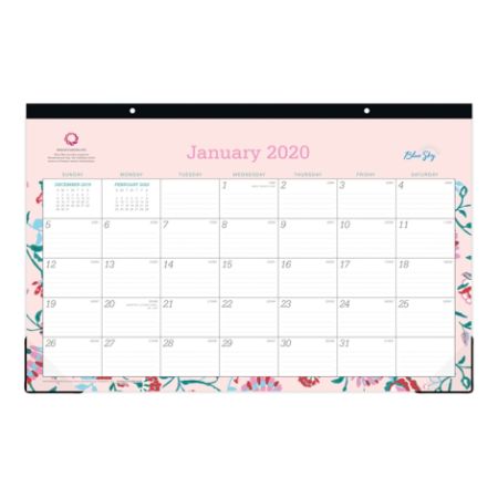 Blue Sky Bca Monthly Desk Pad 100021 20 Office Depot