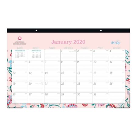 Blue Sky Bca Monthly Desk Pad 100021 20 Office Depot