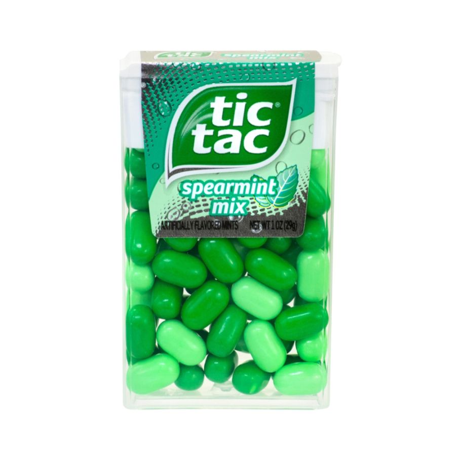 UPC 009800057146 product image for Tic Tac Spearmint Mix Sugar-free Mints, 1 Oz, Pack Of 12 Containers | upcitemdb.com