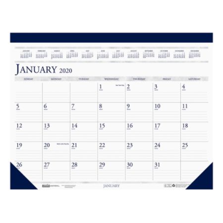 House Of Doolittle Deep Blue Calendar Hod1506 Office Depot
