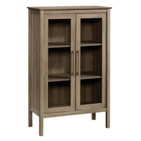 Sauder Anda Norr Bookcase Display Cabinet Sky Oak Office Depot