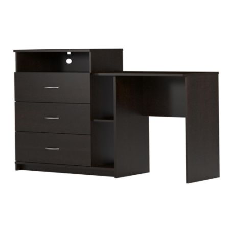 Ameriwood Home Rebel 3 In 1 Media Dresser And Desk Espresso