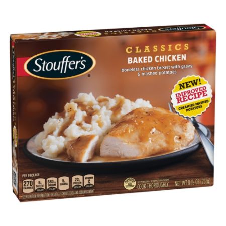 baked chicken potatoes mashed classics stouffers pack stouffer meals oz box