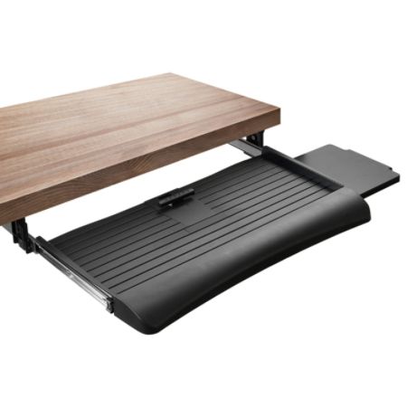 Mount It Mi 7136 Clamp Sliding Keyboard Tray 27 Black Office Depot