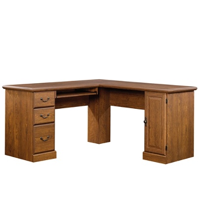 Sauder Orchard Hills Corner Computer Desk Milled Cherry Office Depot