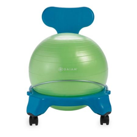 Gaiam Kids Balance Ball Chair Bluegreen Office Depot