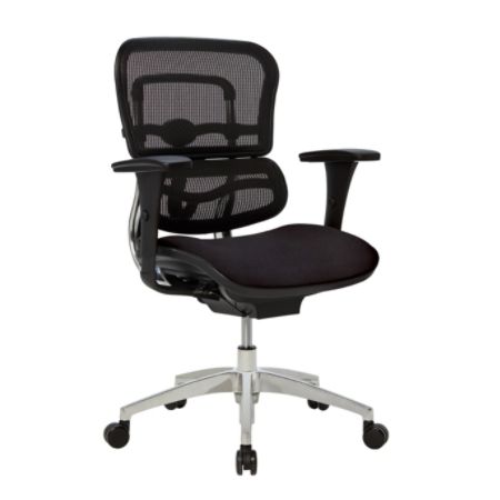 Workpro 12000 Mesh Mid Back Chair Black Office Depot