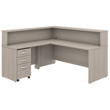 Bush C L Deskshelffile Sand Oak Office Depot