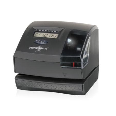 Lathem Atomic Time Clock With Tru Align 1600E Unlimited Employees 5.7 H