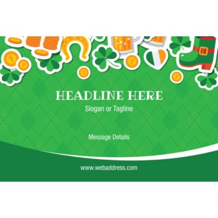 Custom Banner Horizontal St Patricks Icons Office Depot