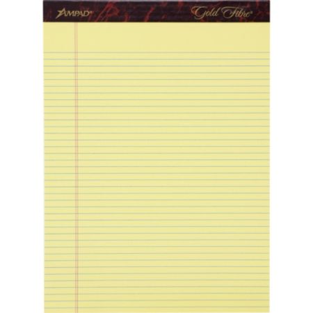 Ampad Gold Fibre Remanufactured Writing Pads Letter Size Narrow Ruled ...