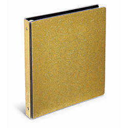 depot office binder brand glitter rings gold officedepot