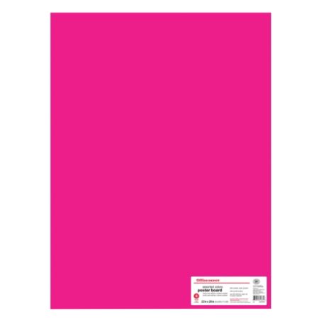 Office Depot Brand Poster Board 22 X 28 Assorted Colors Pack Of 5