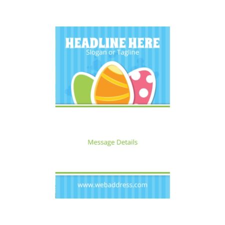Custom Banner Vertical 3 Easter Egg Office Depot