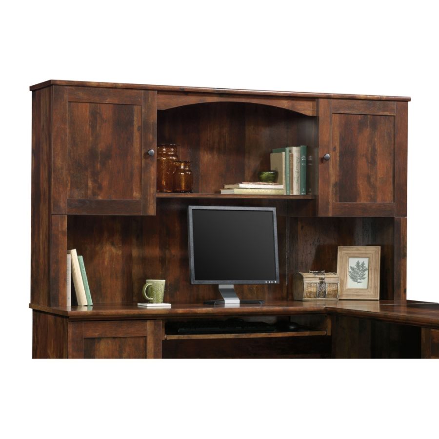 Sauder Harbor View Wood Hutch Curado Cherry Zerbee