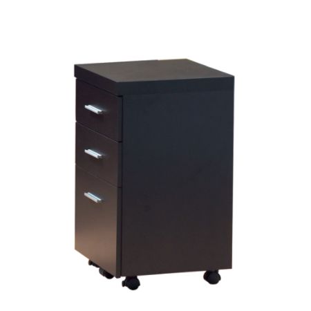 Monarch Specialties 3 Drawer Hollow Core File Cabinet With Casters