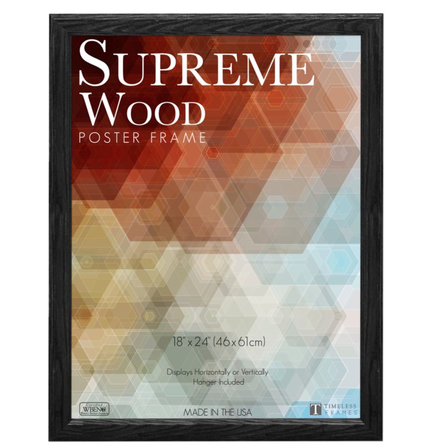 Timeless Frames Supreme Picture Frame 18 X 24 Black - Office Depot