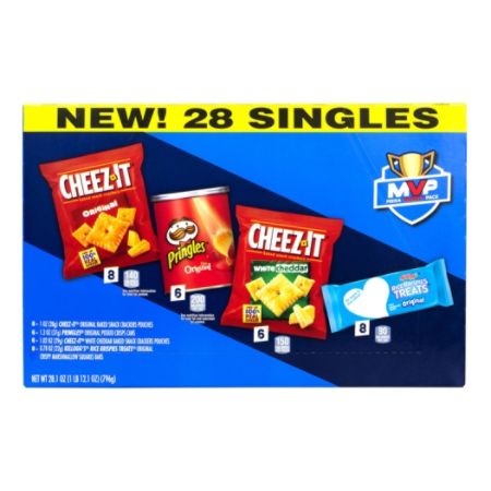 Kelloggs 4 Flavor Mega Snack Variety Pack Box Of 28 Snack Packs