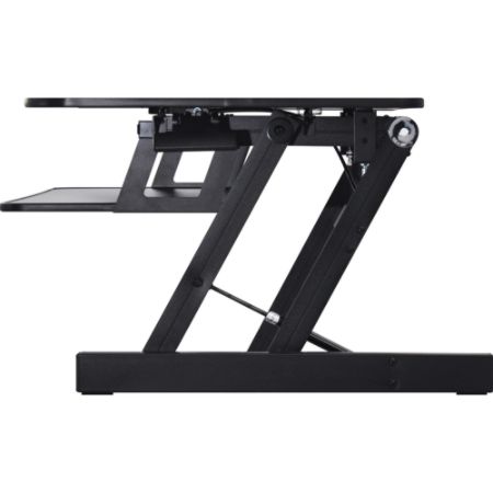 lorell riser adjustable desk plus