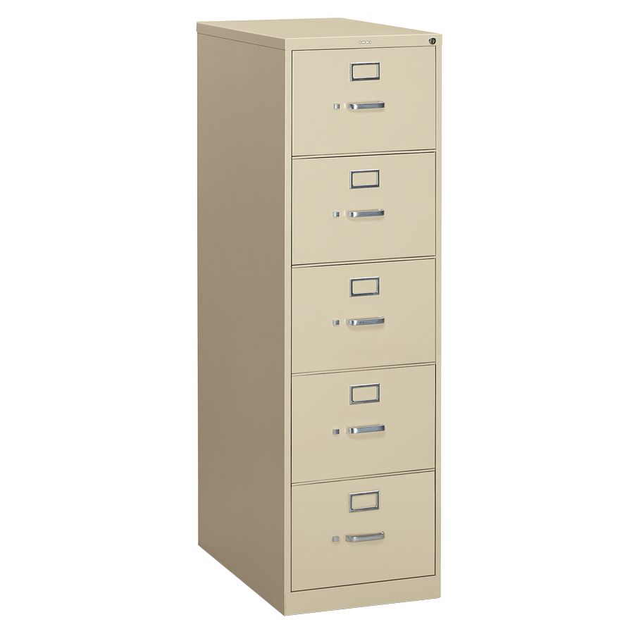 Hon 310 Series Vertical File 5 Drawers 26 12 D Putty Office Depot