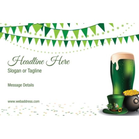 Custom Banner Horizontal St Patricks Bunting Office Depot