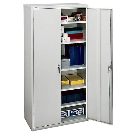 Hon Brigade Storage Cabinet 5 Adjustable Shelves 72 H X 36 W X 18