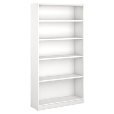 Bush Furniture Universal 5 Shelf Bookcase Pure White ...