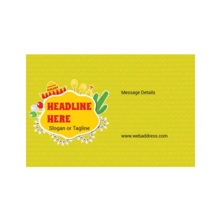 Custom Banner Horizontal Cinco De Mayo Icons Office Depot